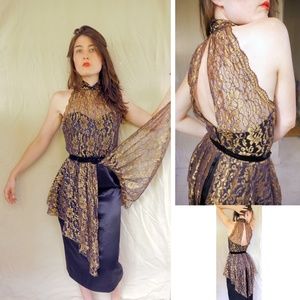 Intoxicating Copper Lace Gown